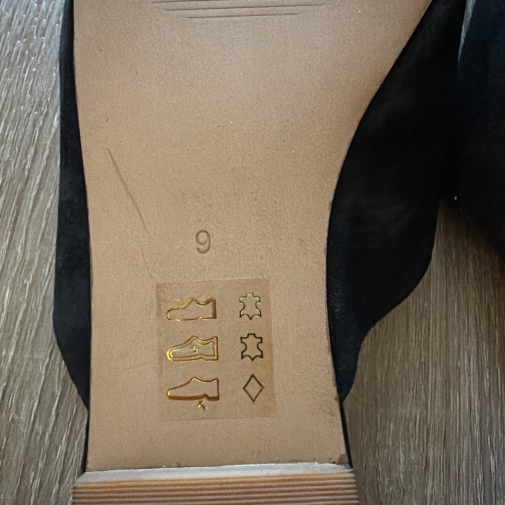 MADEWELL Women's "Remi" Black Suede Pointed Toe Slip On Mule Flats Sz 9 $90 - Picture 9 of 11